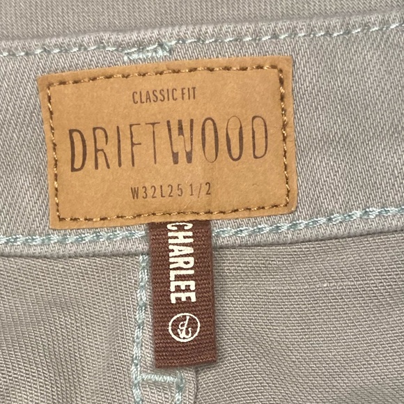 Driftwood Charlee Sage Green Wide Leg Cropped High Waist Denim Jeans Sz 32 - Picture 4 of 5